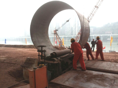 重庆轨道交通环线高家花园嘉陵江大桥直径3300mm钢护筒制作加工 